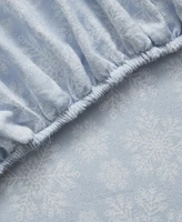 Tahari Home Snowflake 100% Cotton Flannel 4-Pc. Sheet Set