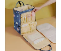 Sunveno Wide Open Frame Diaper Bag Backpack