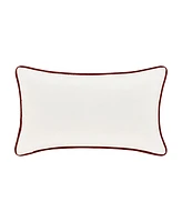 J Queen New York Mistletoe Boudoir Embellished Decorative Pillow, 18" x 18"