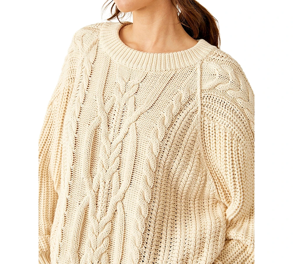 Free People Women's Frankie Cable Sweater