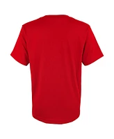 Big Boys Fanatics Red Philadelphia Phillies 2023 Postseason Locker Room T-shirt