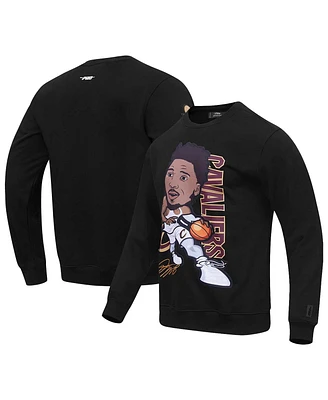Men's Pro Standard Donovan Mitchell Black Cleveland Cavaliers Avatar Pullover Sweatshirt