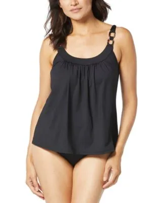 Coco Reef Womens Ultra Fit Bra Sized Tankini Top Impulse High Waist Bikini Bottoms