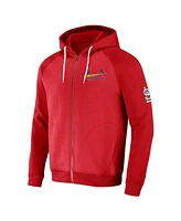 Men's Darius Rucker Collection by Fanatics Red St. Louis Cardinals Raglan Full-Zip Hoodie