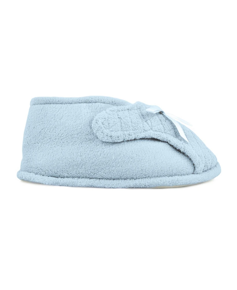 Muk Luks Women's Micro Chenille Adjustable Bootie Slippers