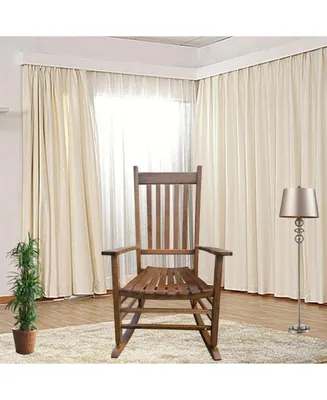 Balcony Porch Adult Rocking Chair Brown