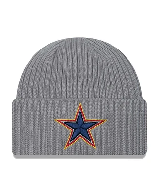 Men's New Era Gray Dallas Cowboys Color Pack Multi Cuffed Knit Hat