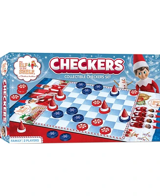 Masterpieces Elf on the Shelf Checkers Board Game - Families and Kids
