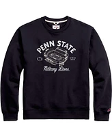 Men's League Collegiate Wear Navy Distressed Penn State Nittany Lions Stadium Essential Pullover Sweatshirt