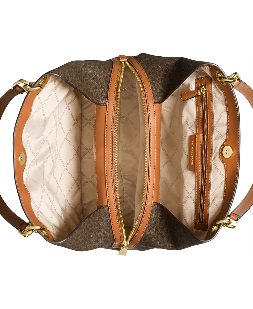Michael Kors Kensington Large Logo Shoulder Tote