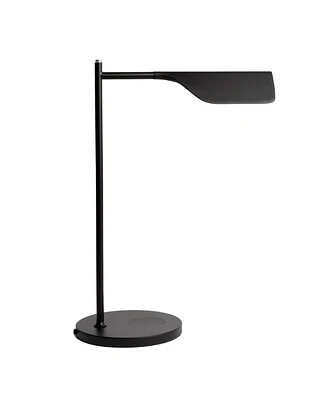Leaf 16" Industrial Led Desk Lamp with Wireless Charging Pad