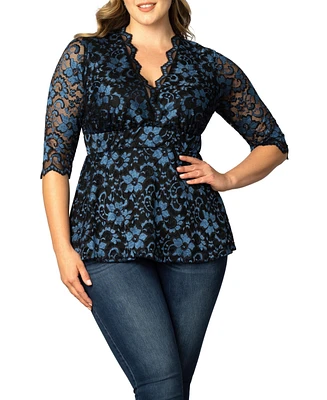 Kiyonna Plus Luxe Lace Top