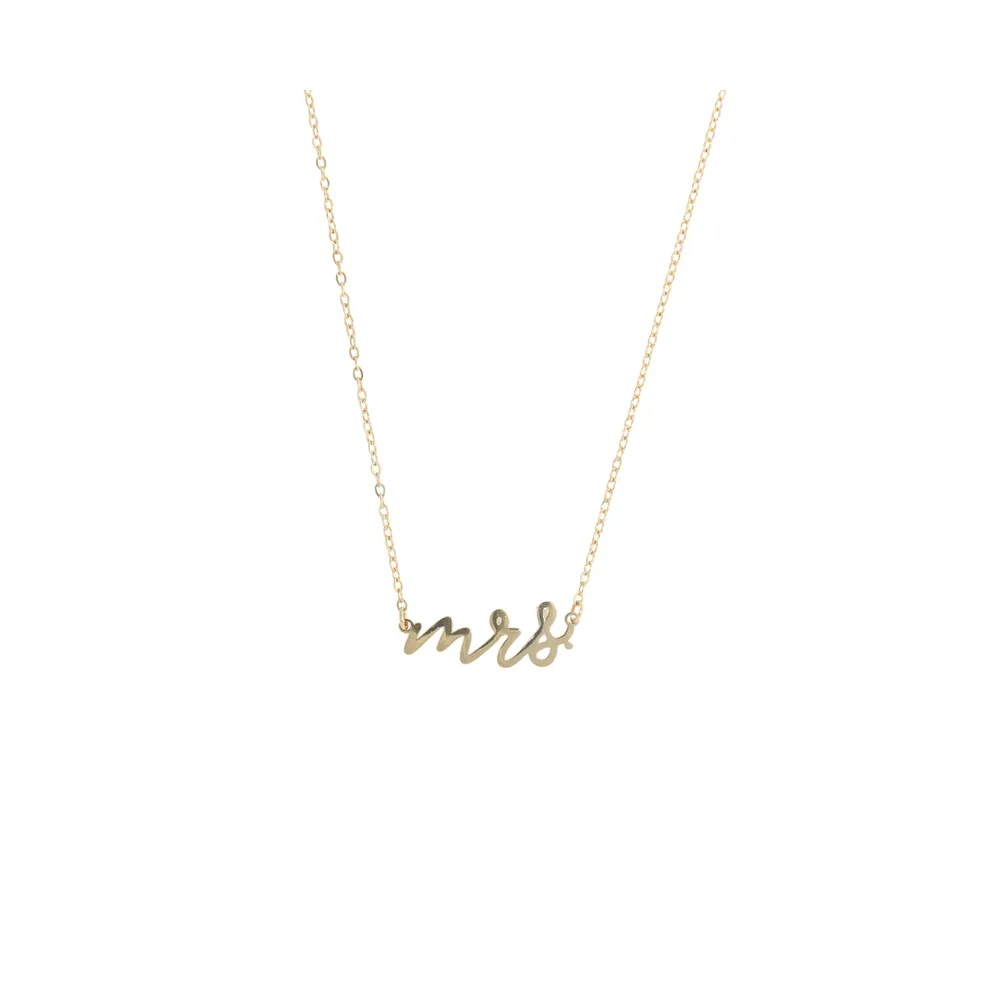 316L Queen Energy "Mrs" Necklace