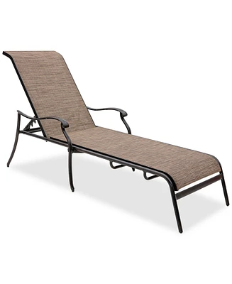 Wythburn Mix and Match Filigree Sling Outdoor Chaise Lounge, Created for Macy's