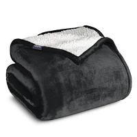Bare Home Fleece Sherpa Blanket