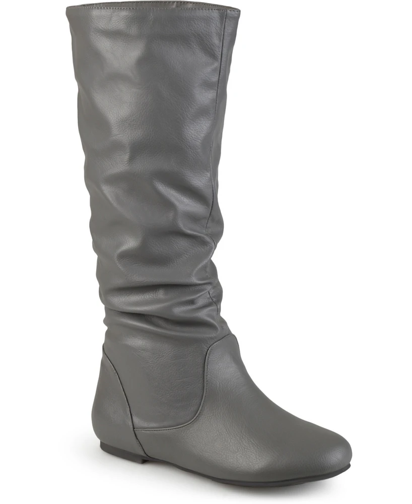 Journee Collection Women's Jayne Round Toe Riding Boots