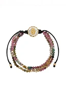 Peaceful Guidance - Tourmaline Hamsa Charm Bracelet