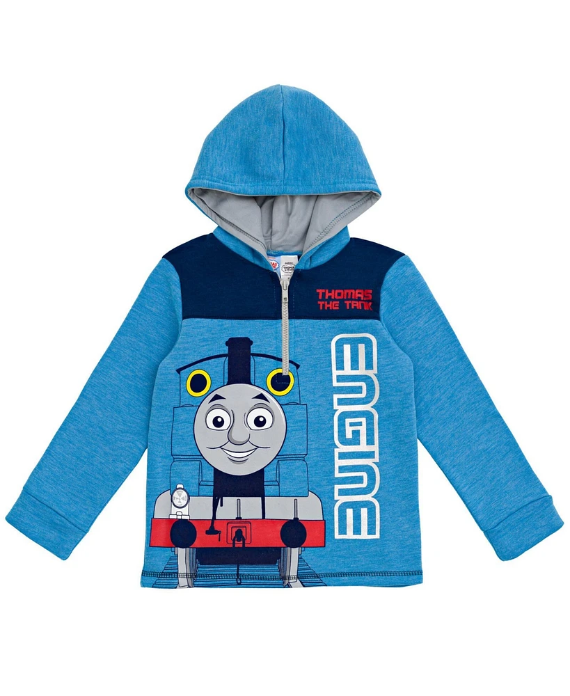 Thomas & Friends Little Boys the Tank Engine Fleece Half Zip Hoodie Toddler|Child