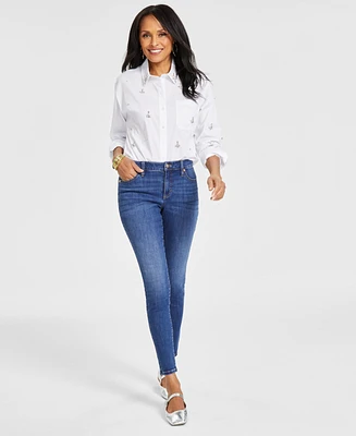 I.n.c. International Concepts Women's Mid Rise Skinny Jeans, Created for Macy's