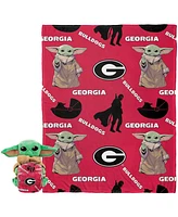 Northwest X Disney Georgia Bulldogs Yoda Hugger Pillow and Silk Touch Throw Set