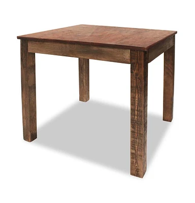 vidaXL Dining Table Mixed Recycled Wood 32.3"x31.5"x29.9"