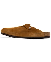 Birkenstock Men's Boston Soft Footbed Suede Leather Clogs from Finish Line