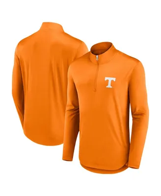 Men's Fanatics Tennessee Orange Volunteers Quarterback Mock Neck Quarter-Zip Top