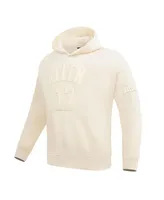 Men's Pro Standard Josh Allen Cream Buffalo Bills Player Name and Number Pullover Hoodie
