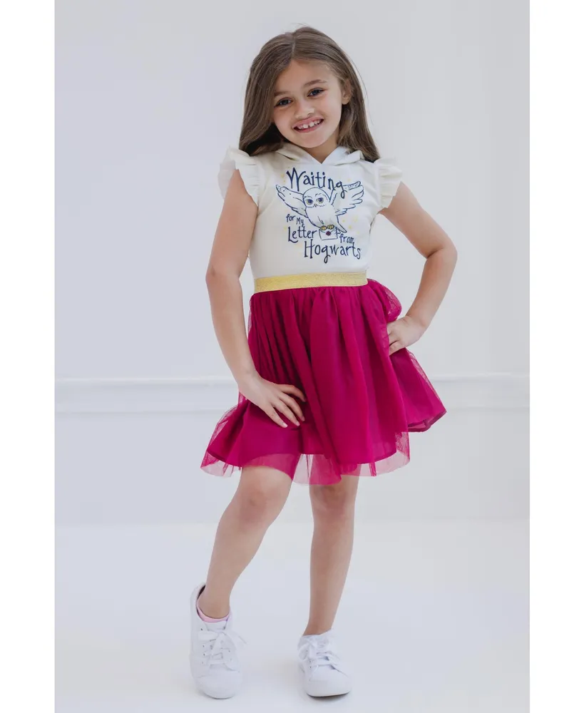 Harry Potter Hedwig Owl Girls Mesh Tulle Dress Purple Toddler| Child