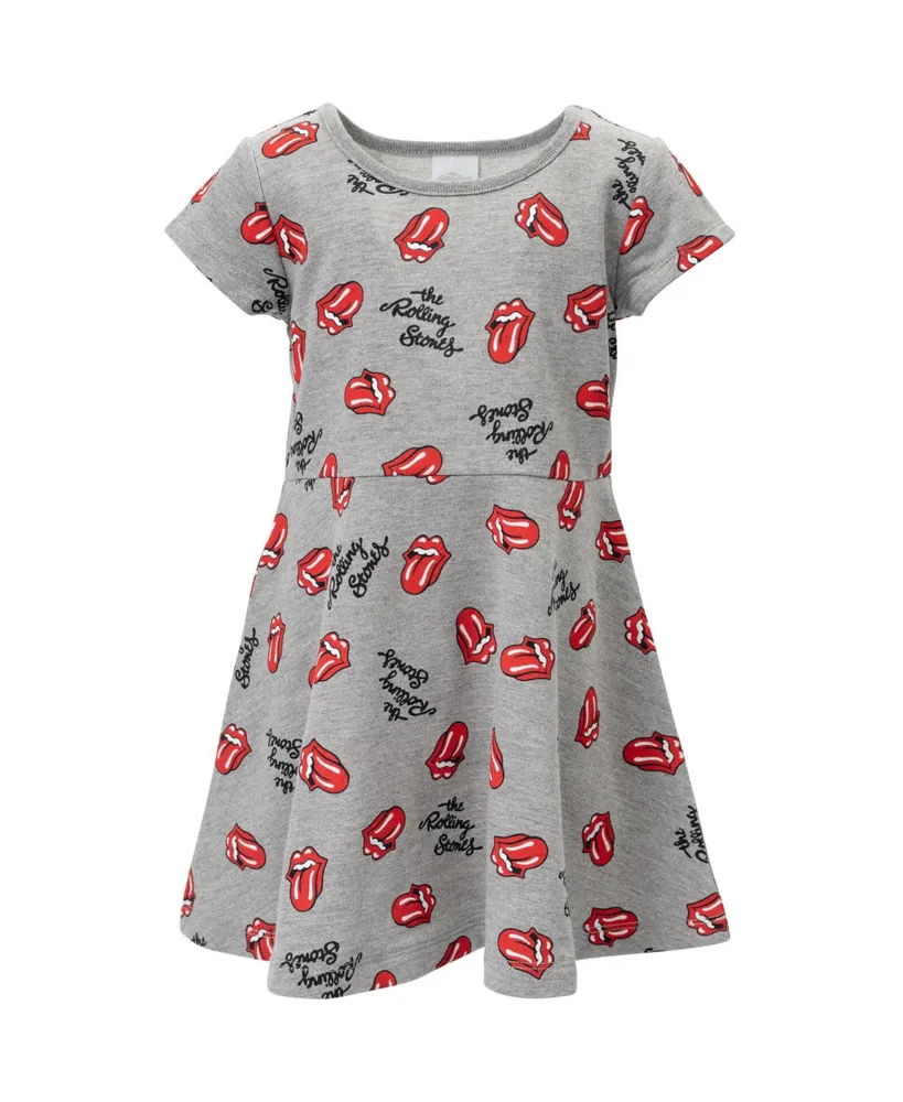 Rolling Stones Toddler Girls French Terry Skater Dress to