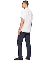 Tommy Hilfiger Men's Regular-Fit Linen Short-Sleeve Shirt