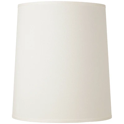 Large Drum Lamp Shade Off-White Fabric 14" Top x 16" Bottom x 18" High Spider with Replacement Harp and Finial Fitting - Springcrest