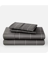 Bare Home Ultra-Soft Double Brushed Print King Sheet Set