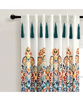 Lush Decor Boho Medallion Window Curtain Panels