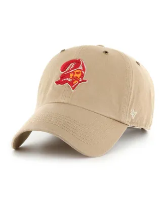 Men's '47 Brand Khaki Tampa Bay Buccaneers Overton Clean Up Adjustable Hat