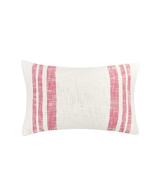 14" x 22" Morgan Hibiscus Woven Luxury Premium Spring & Summer Rectangle Accent Throw Pillow