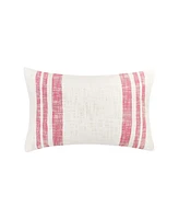 14" x 22" Morgan Hibiscus Woven Luxury Premium Spring & Summer Rectangle Accent Throw Pillow