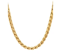 Steeltime Men's Fancy Link Necklace, 24"
