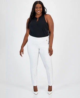I.n.c. International Concepts Plus Bengaline Skinny Pants, Created for Macy's