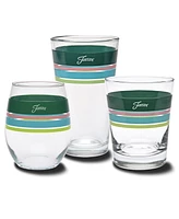 Fiesta Tropical Edgeline 15-Ounce Dof Double Old Fashioned Glass, Set of 4