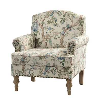Lakeydra Farmhouse Style Armchair with Pattern Design