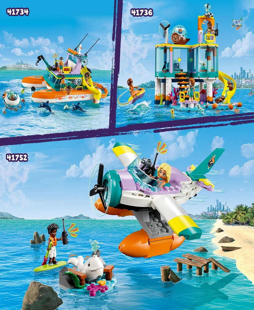 Lego Friends 41752 Sea Rescue Plane Toy Adventure Building Set
