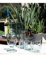 Abode Homewares Rustic Goblets Glasses, Set of 6