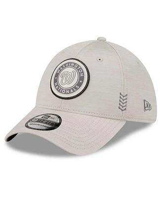 Men's New Era Cream Washington Nationals 2024 Clubhouse 39THIRTY Flex Fit Hat