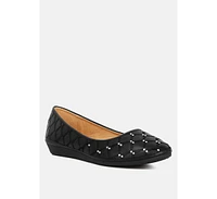 Gia Rhinestone Embellished Women'S Ballerinas