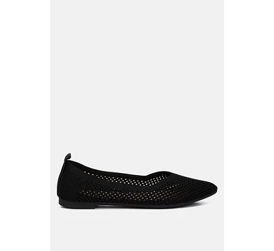 selaris fly knit slip on ballerinas flats