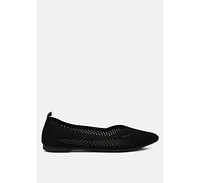 selaris fly knit slip on ballerinas flats