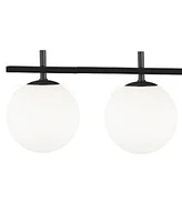 Dainolite 8" Metal, Glass Vanity Light