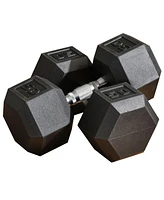 Soozier 50bs/Single Set of 2 Dumbbell Weights for Home Gym Cardio Exercise