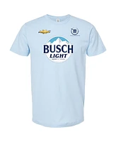 Men's Trackhouse Racing Team Collection Light Blue Trackhouse Racing Busch Light Partners T-shirt